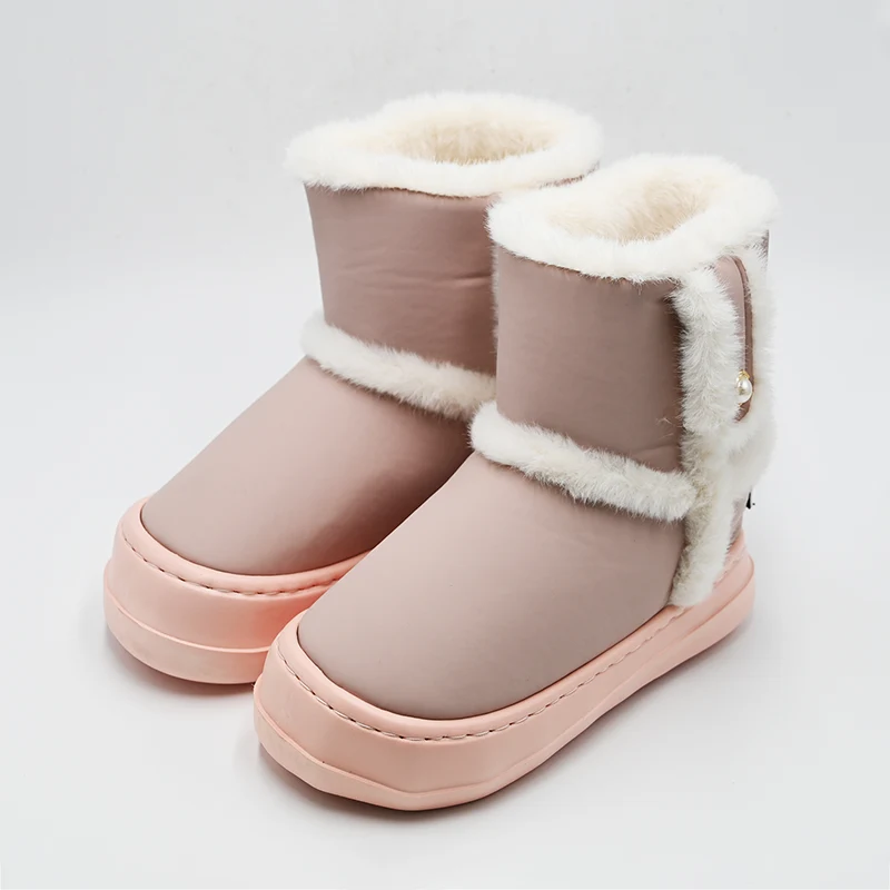 Peluş yüksek kar botları